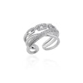 Zircon Bar Rings for Women Stainless Steel Bar Opening Geometric Ring 2025 Trending Luxury Wedding Aesthetic Jewelry Anillos