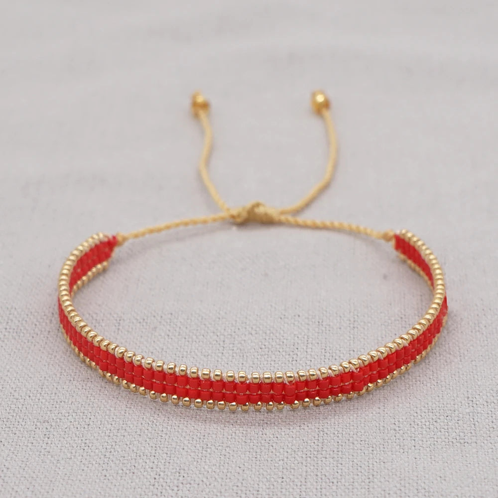Handmade Fashion Bracelet Jewelry Miyuki Seed Beads Pulseras Mujer Moda Adjustable Rope Bracelets for Women