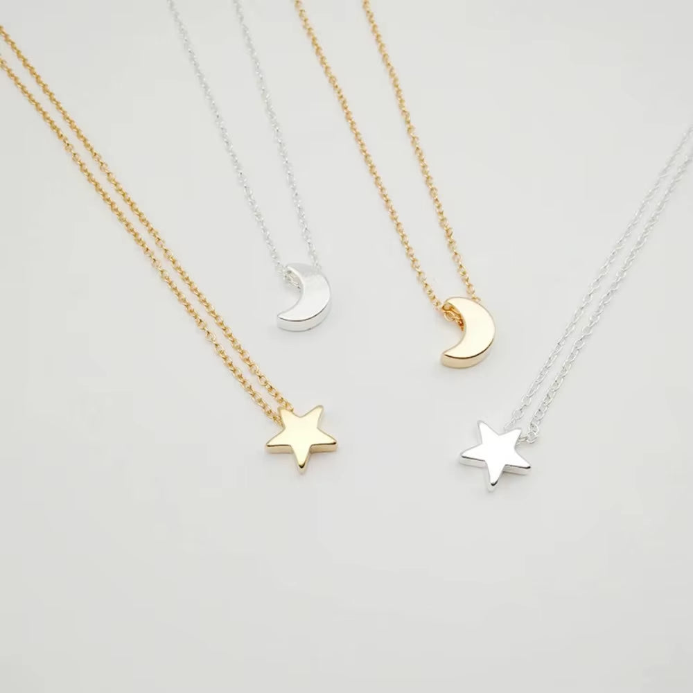 2024 New Women Chocker Gold/Silver Color Chain Star Heart Choker Necklace Jewelry Collana Kolye Bijoux Collares Mujer Collier