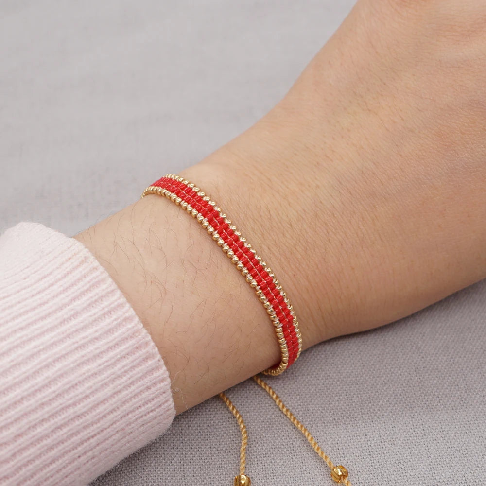 Handmade Fashion Bracelet Jewelry Miyuki Seed Beads Pulseras Mujer Moda Adjustable Rope Bracelets for Women