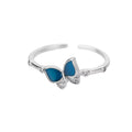 Butterfly Bamboo Rings for Women Gold Color Opening Stainless Steel Ring 2024 Trend New in Femme Couple Jewelry Anillos Mujer