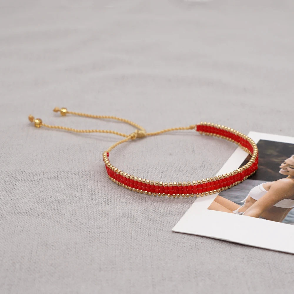 Handmade Fashion Bracelet Jewelry Miyuki Seed Beads Pulseras Mujer Moda Adjustable Rope Bracelets for Women