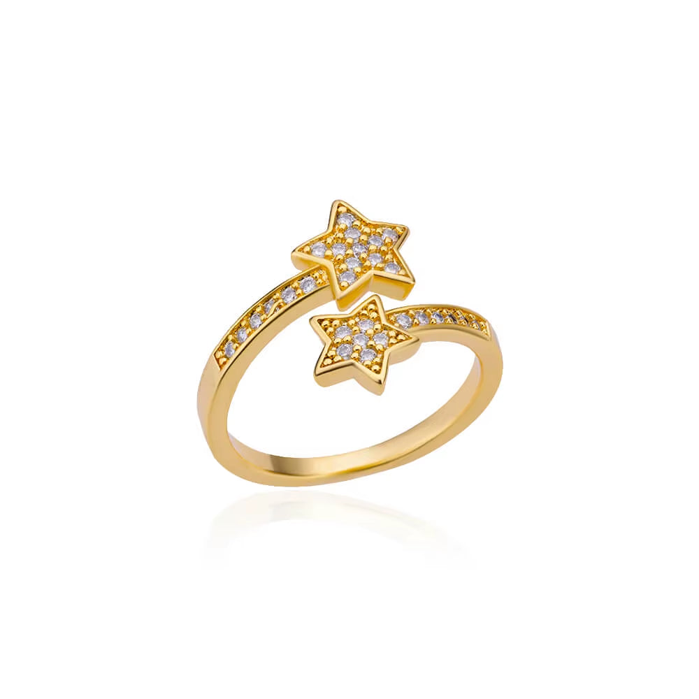 Zircon Bar Rings for Women Stainless Steel Bar Opening Geometric Ring 2025 Trending Luxury Wedding Aesthetic Jewelry Anillos