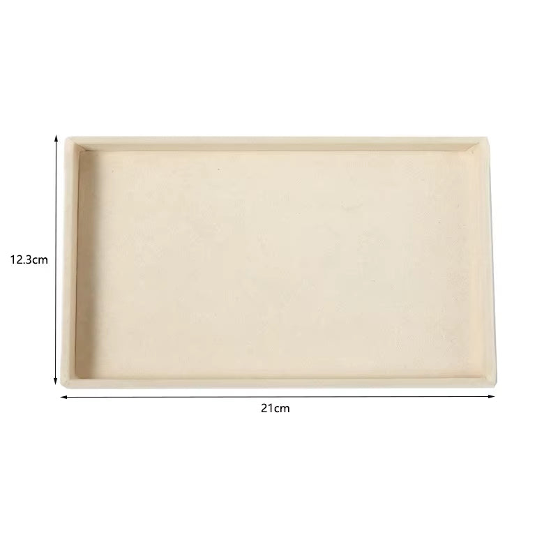 Velvet Jewelry Display Tray Exquisite Jewellery Holder Portable Ring Earrings Necklace Organizer Storage Box Organizator Trays