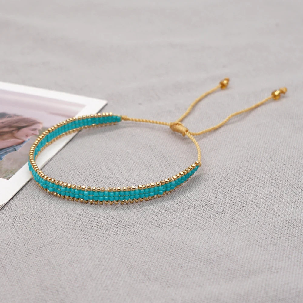 Handmade Fashion Bracelet Jewelry Miyuki Seed Beads Pulseras Mujer Moda Adjustable Rope Bracelets for Women